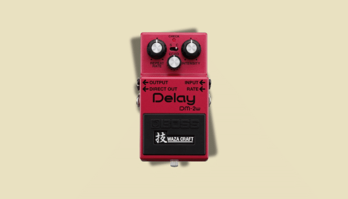 BOSS DM-2W Waza Craft Delay pedal from John 5's board, delivering warm analog delay with vintage character
