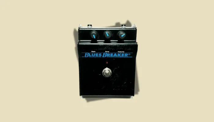Photo of the Marshall Bluesbreaker overdrive pedal, released in 1991.
