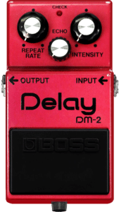 BOSS DM-2 analog delay pedal used by Kurt Cobain