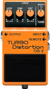BOSS DS-2 Turbo Distortion pedal used by Kurt Cobain