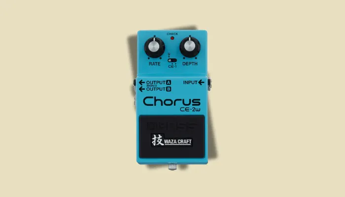 Photo of the Boss CE-2W Waza Craft Chorus pedal.