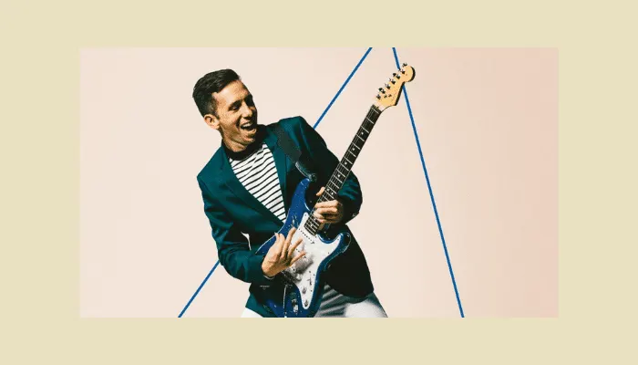 Photo of modern funk guitarist Cory Wong, a leading contemporary voice in clean, percussive funk rhythm playing.