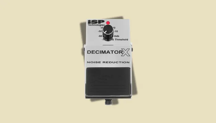 Photo of the ISP Technologies Decimator II noise reduction pedal.