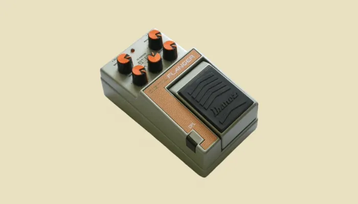 Photo of a digital flanger pedal, illustrating the precise, flexible character of digital flangers.