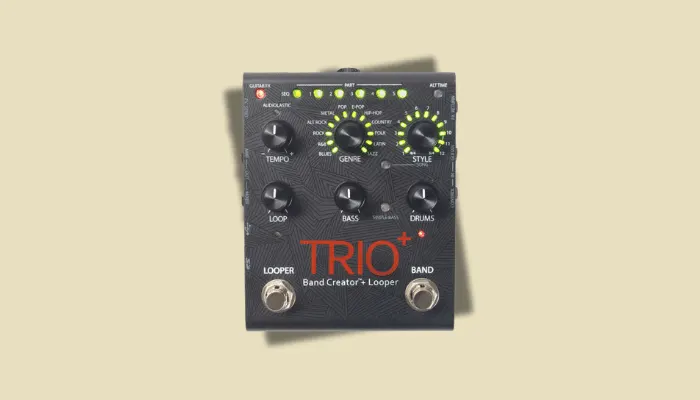 Photo of the DigiTech Trio+ Band Creator, used to simulate a full band behind a solo player.
