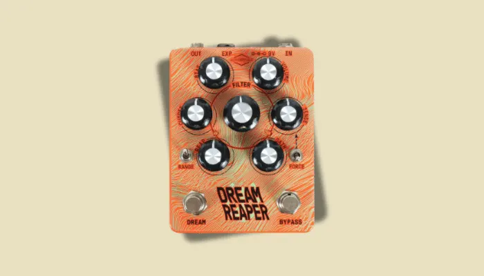 Photo of the Adventure Audio Dream Reaper, a weird fuzz pedal that pushes saturation to the edge of chaos.