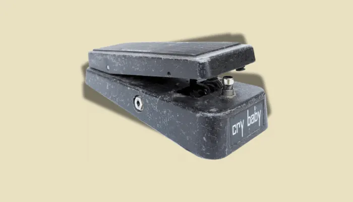 Photo of the Dunlop Cry Baby Wah, the iconic wah pedal behind countless classic expressive guitar tones.