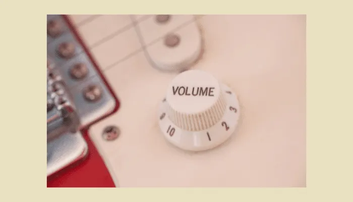 Diagram showing how your guitar volume knob interacts with gain pedals to clean up your tone.