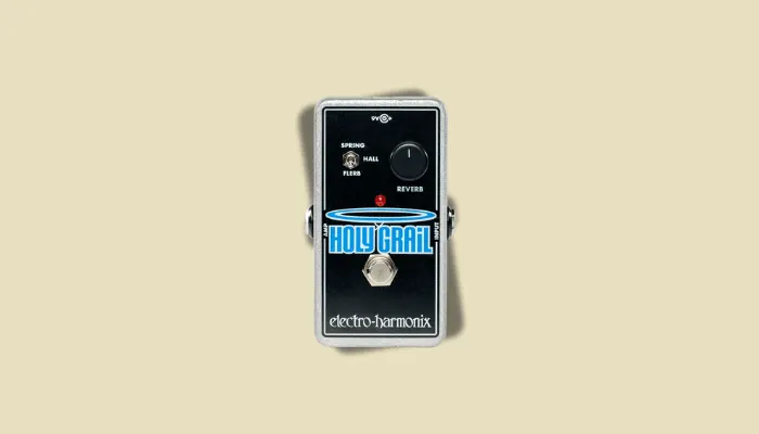 Photo of the Electro-Harmonix Holy Grail reverb pedal, a simple, classic pedal for studio-quality reverb.