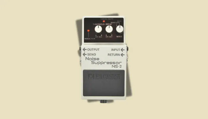 Photo of the Boss NS-2 Noise Suppressor pedal.