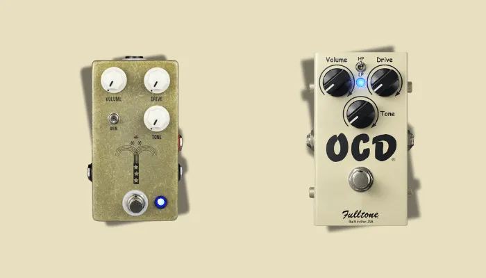 Infographic showing overdrive and boost pedals used always-on to add warmth and push your amp.