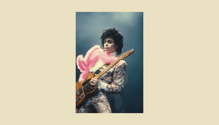 Photo of Prince, the versatile funk guitarist who relied on Boss pedals like the DS-1, BF-2 Flanger and CE-2 Chorus.