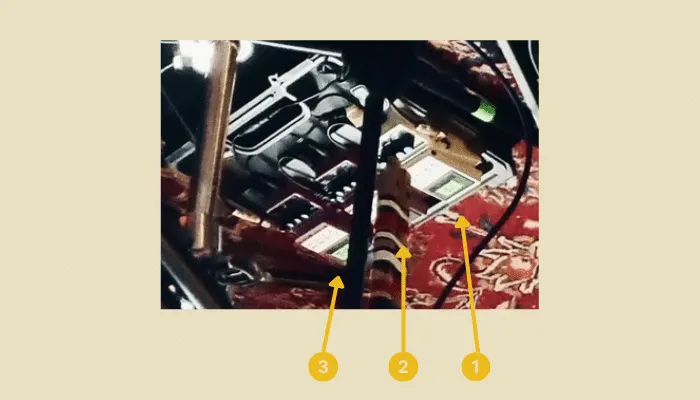 Robert Smith's A Forest pedalboard