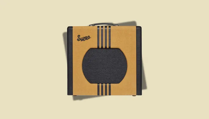 Photo of the Supro Delta King tube amp, a boutique-style pedal-platform amp.