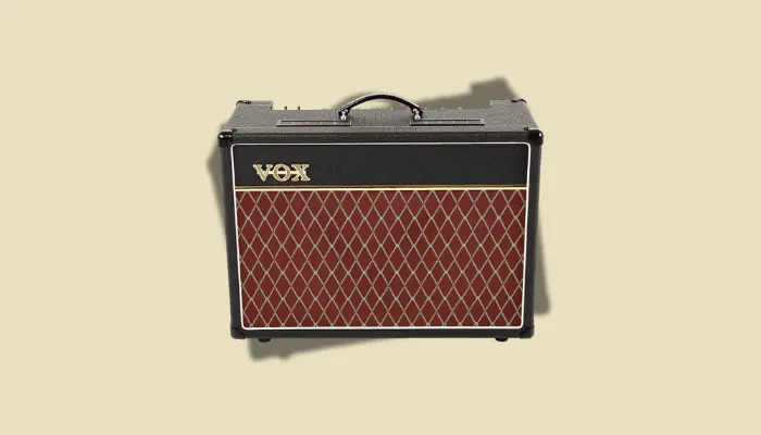 Photo of the Vox AC15 tube amp, a legendary pedal-platform amp for chiming clean tones.