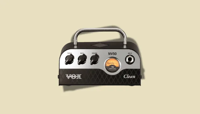 Photo of the Vox MV50 Clean, a compact micro head that works as a pedal platform.