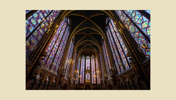 Illustration of a cathedral interior, used to show how reverb recreates the ambience of large physical spaces.