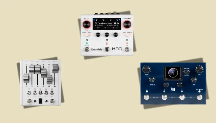 Photo of modern Chase Bliss, Meris and Eventide pedals, showing how today's effects redefine what's possible.